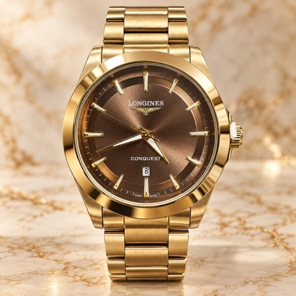 Мъжки Longines Conquest Gold / Brown Dial #406