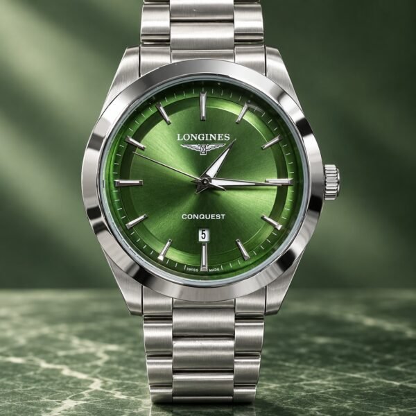 Мъжки Longines Conquest Steel / Green Dial #407