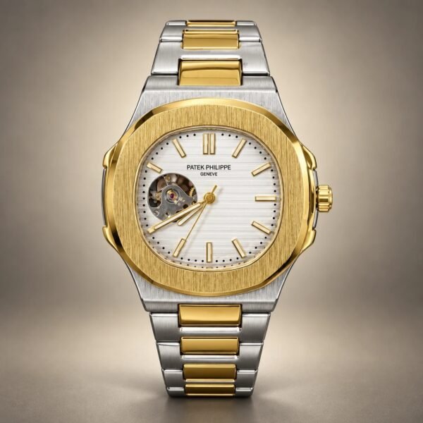 Мъжки Patek Philippe Nautilus Two-Tone White Dial Open Heart #361