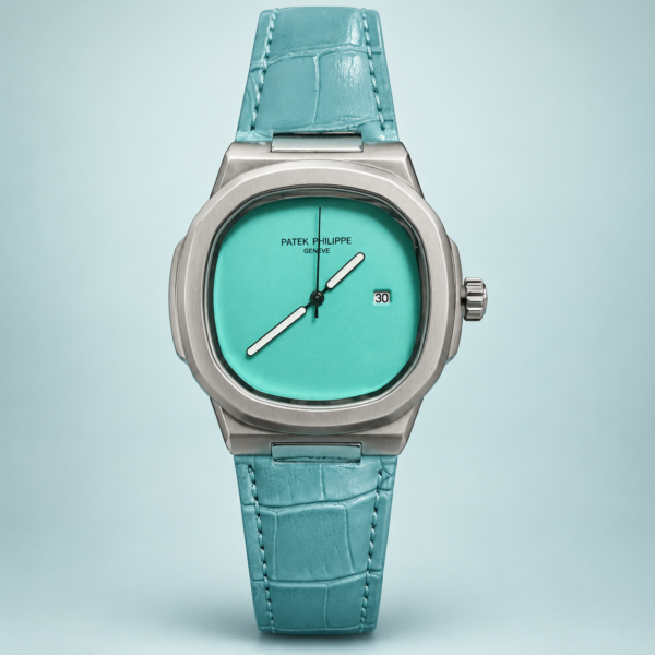 Мъжки Patek Philippe Nautilus Tiffany Blue Dial Tiffany Leather #347