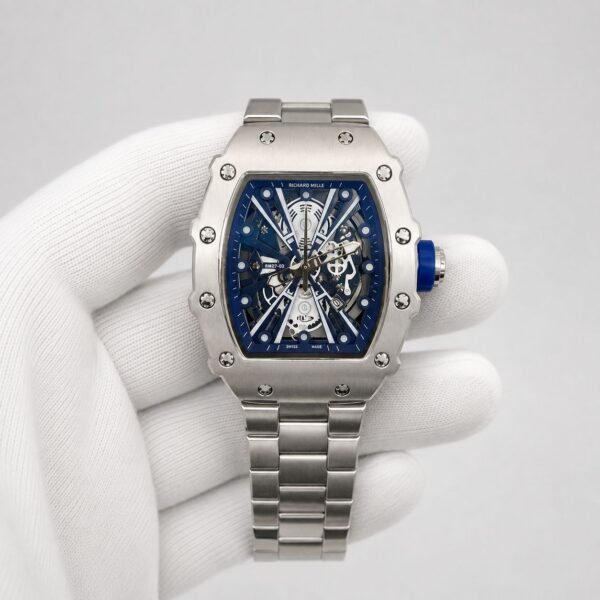 Мъжки Richard Mille RM27-03 Skeleton Blue / Steel #318