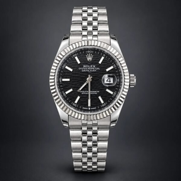 Мъжки Rolex Datejust Black Motif Dial Jubilee Steel #360