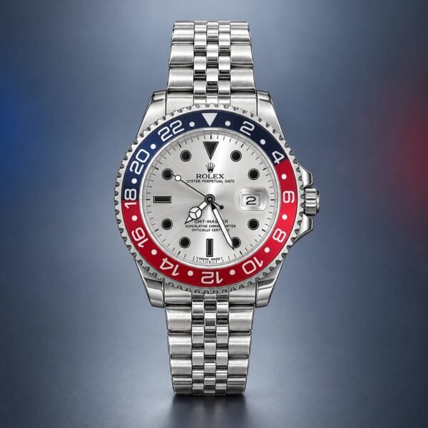 Мъжки Rolex GMT-Master II Pepsi Silver Dial Jubilee #357