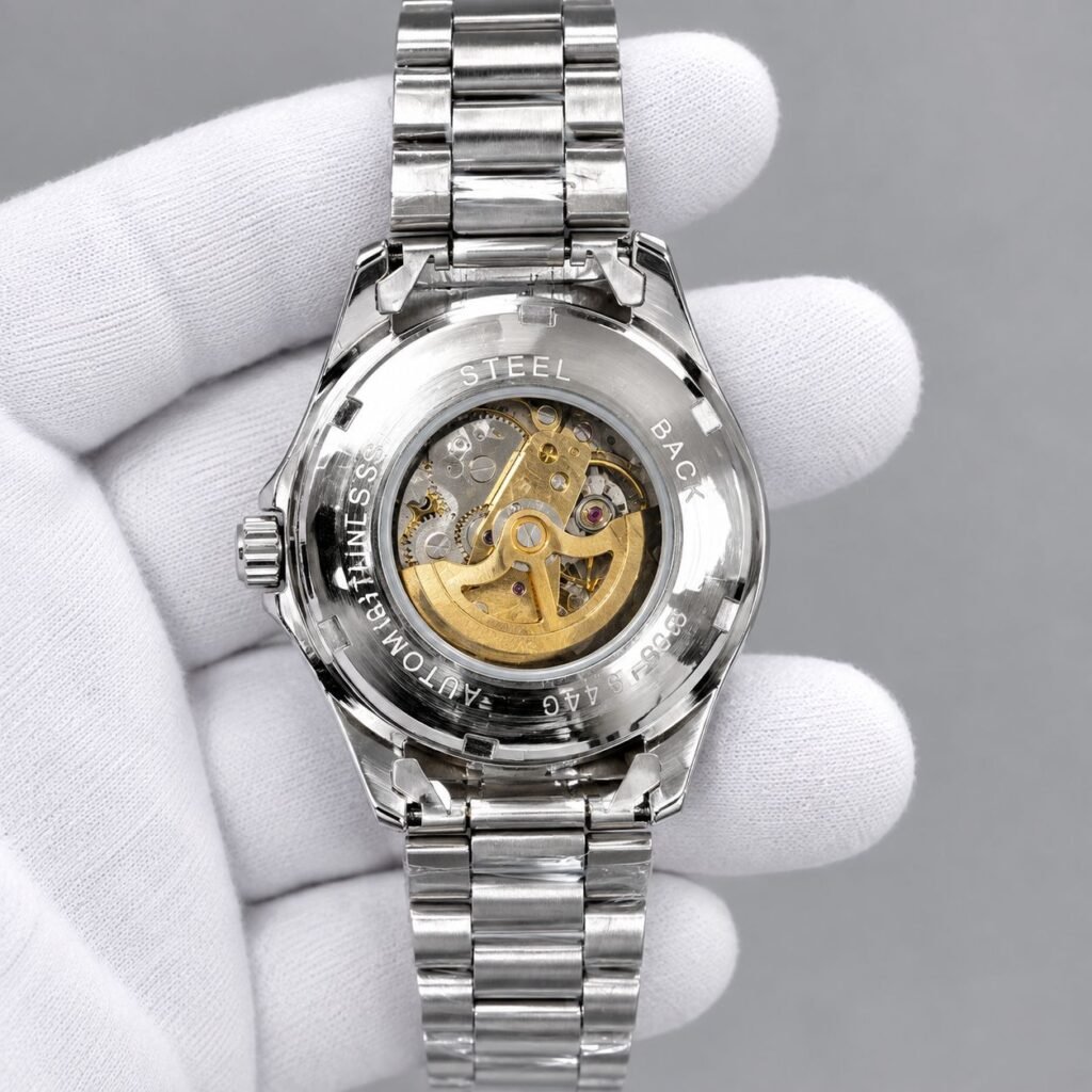 Мъжки Rolex Skeleton Roman Two-Tone / Black Dial #431