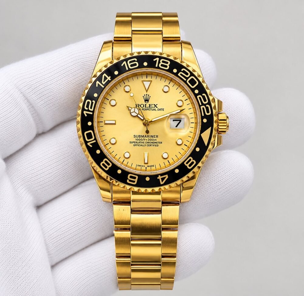 Мъжки Rolex Submariner Gold / Champagne Dial GMT Bezel #434