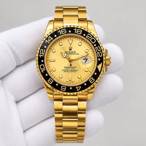 Мъжки Rolex Submariner Gold / Champagne Dial GMT Bezel #434