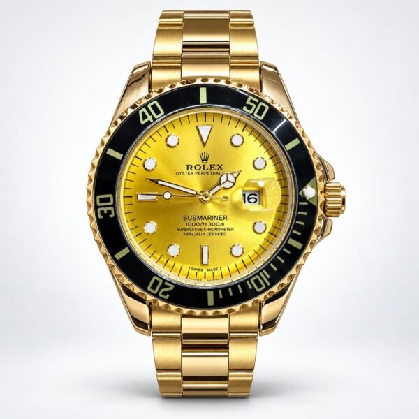Мъжки Rolex Submariner Gold / Yellow Dial Black Bezel #444