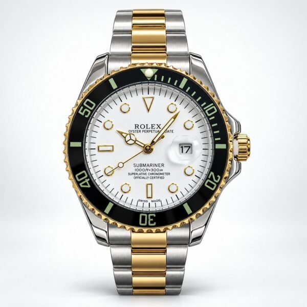 Мъжки Rolex Submariner Two-Tone / White Dial Black Bezel #448