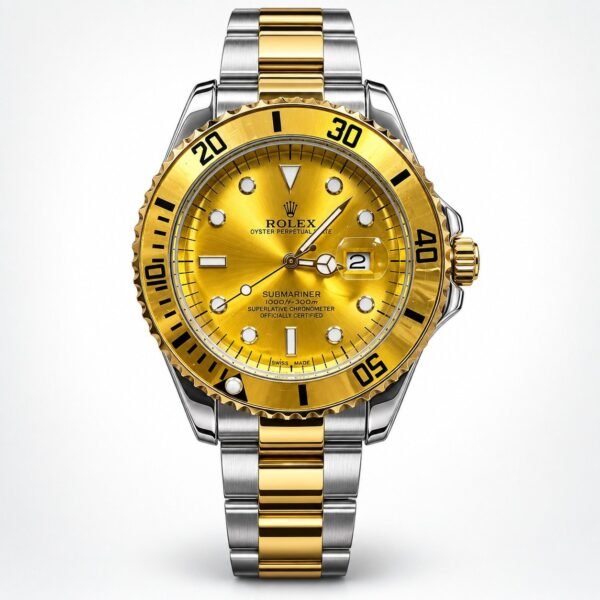 Мъжки Rolex Submariner Two-Tone / Yellow Dial Gold Bezel #447