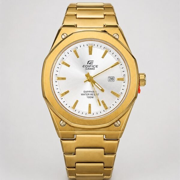 Мъжки Casio Edifice Gold / White Dial #270