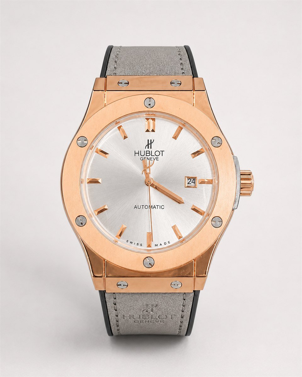 Мъжки Hublot Classic Fusion Rose Gold / Silver Dial #271