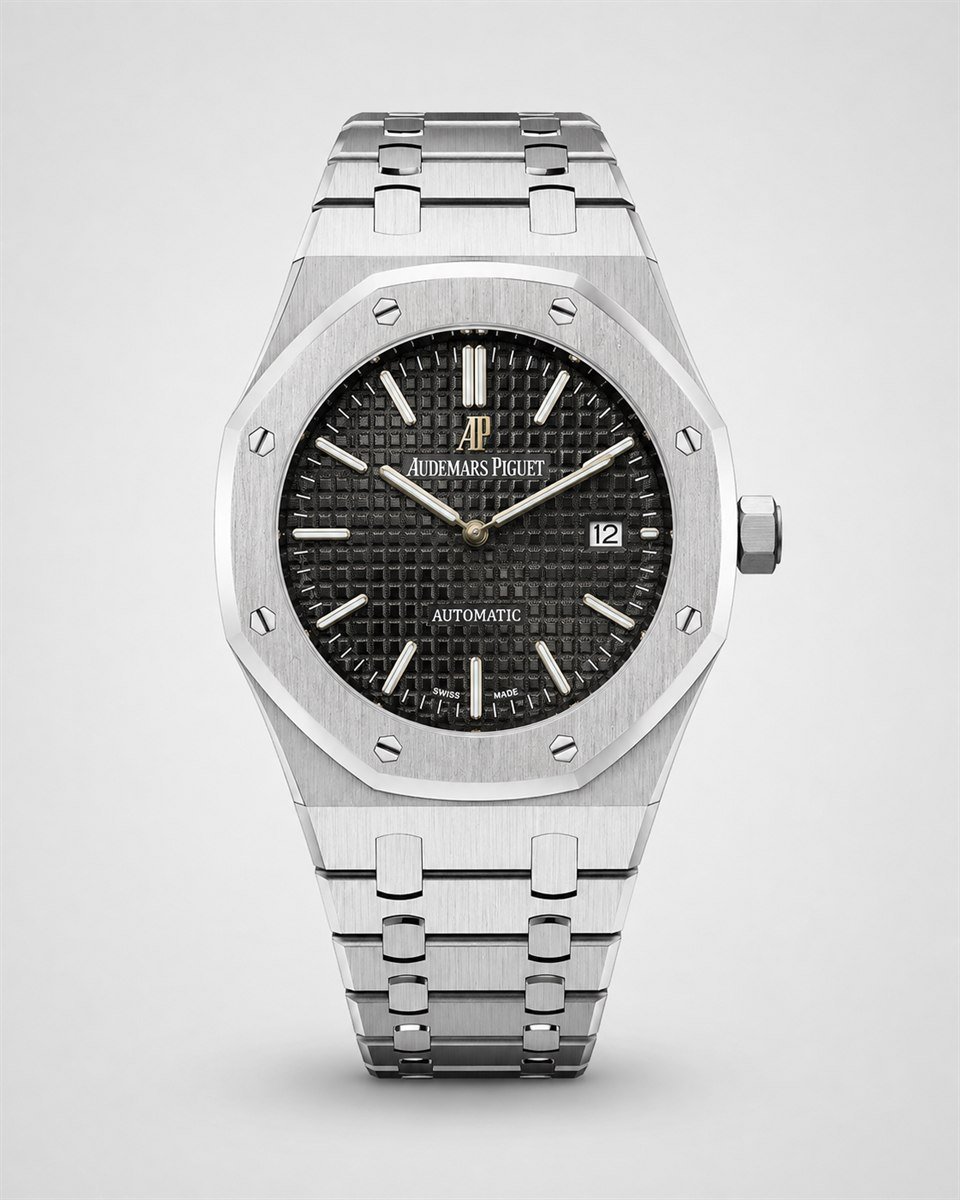 Мъжки Audemars Piguet Royal Oak Steel / Black Dial #284
