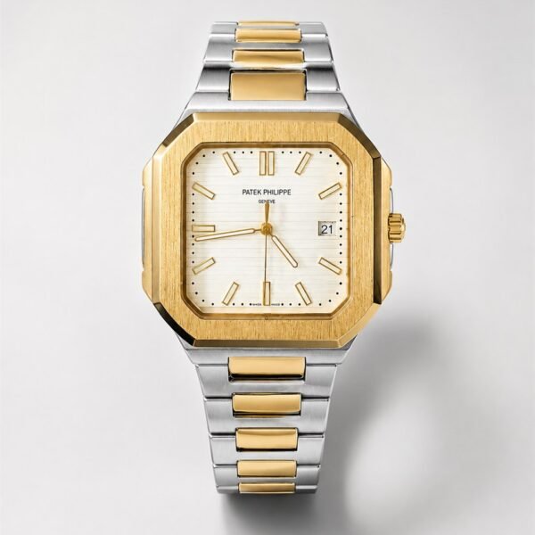 Мъжки Patek Philippe Nautilus Square Two-Tone / White Dial #288