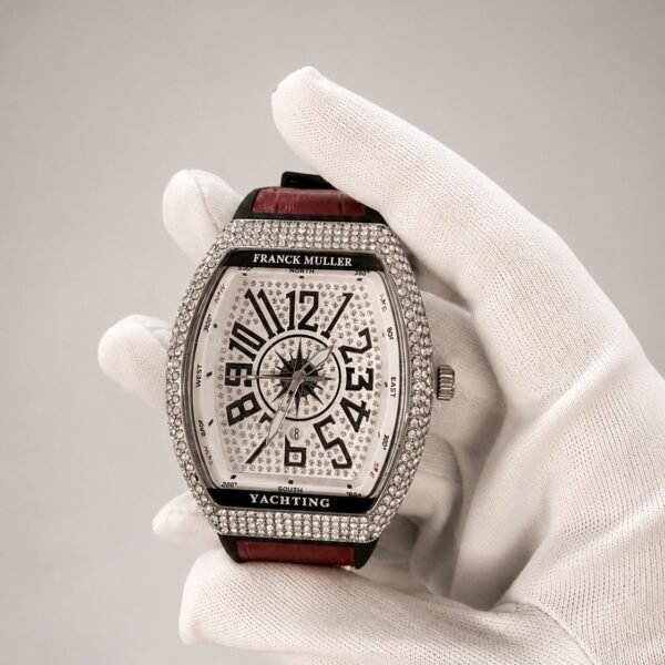 Мъжки Franck Muller Vanguard Yachting Steel White Diamond 44 mm