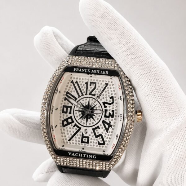 Мъжки Franck Muller Vanguard Yachting Steel Black Diamond 44 mm