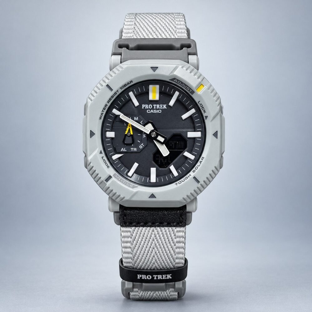 Мъжки Casio Pro Trek Light Grey / Black Dial